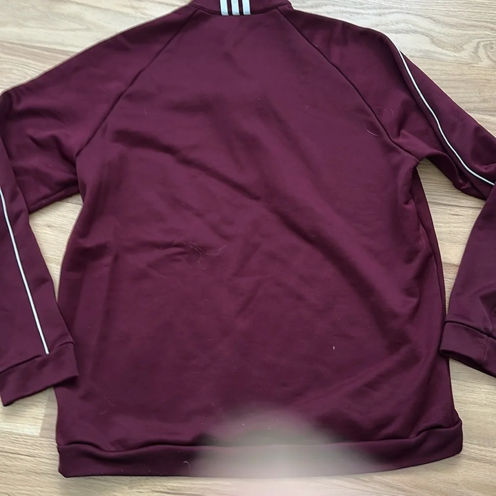 Colorado Avalanche NHL hockey 1/4 zip maroon golf sweater by Adidas men's size L